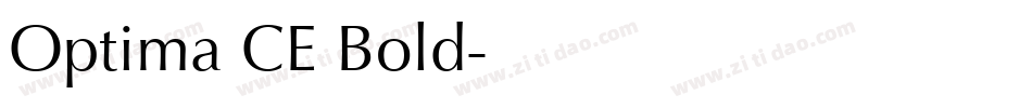 Optima CE Bold字体转换